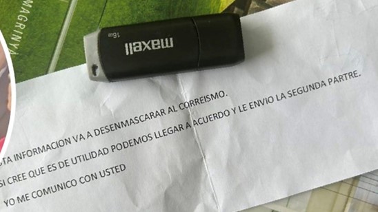 TGA0735 – IEDs Concealed in Pen Drives Sent to Journalists in Ecuador