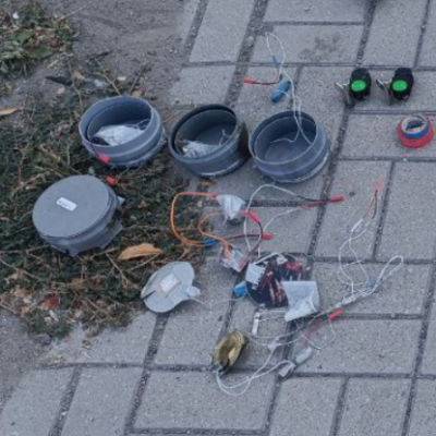 TGA0814 - Explosives Cache found with Electronic Fish Bite Alarms, Ukraine